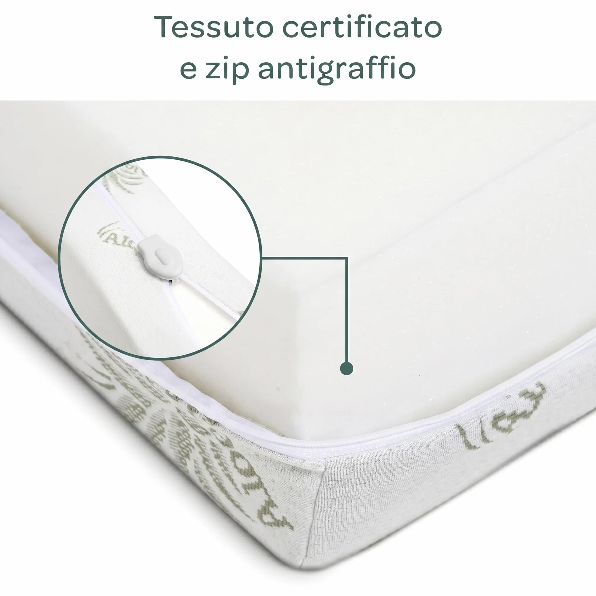 DOLCI SOGNI Materasso Culla Neonato 50x83 cm Next to Me Chicco OEKO-TEX CertiPUR Aloe Vera Lavabile