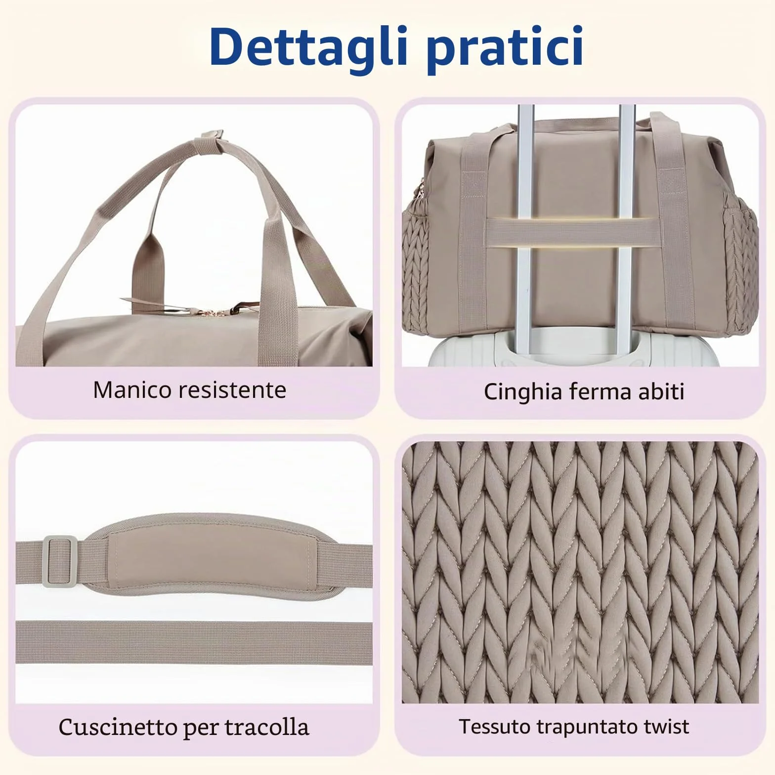 Nome personalizzato Borsa per pannolini mamma Organizzatore Passeggino Grande Capacità Tasca Isolata Fasciatoio