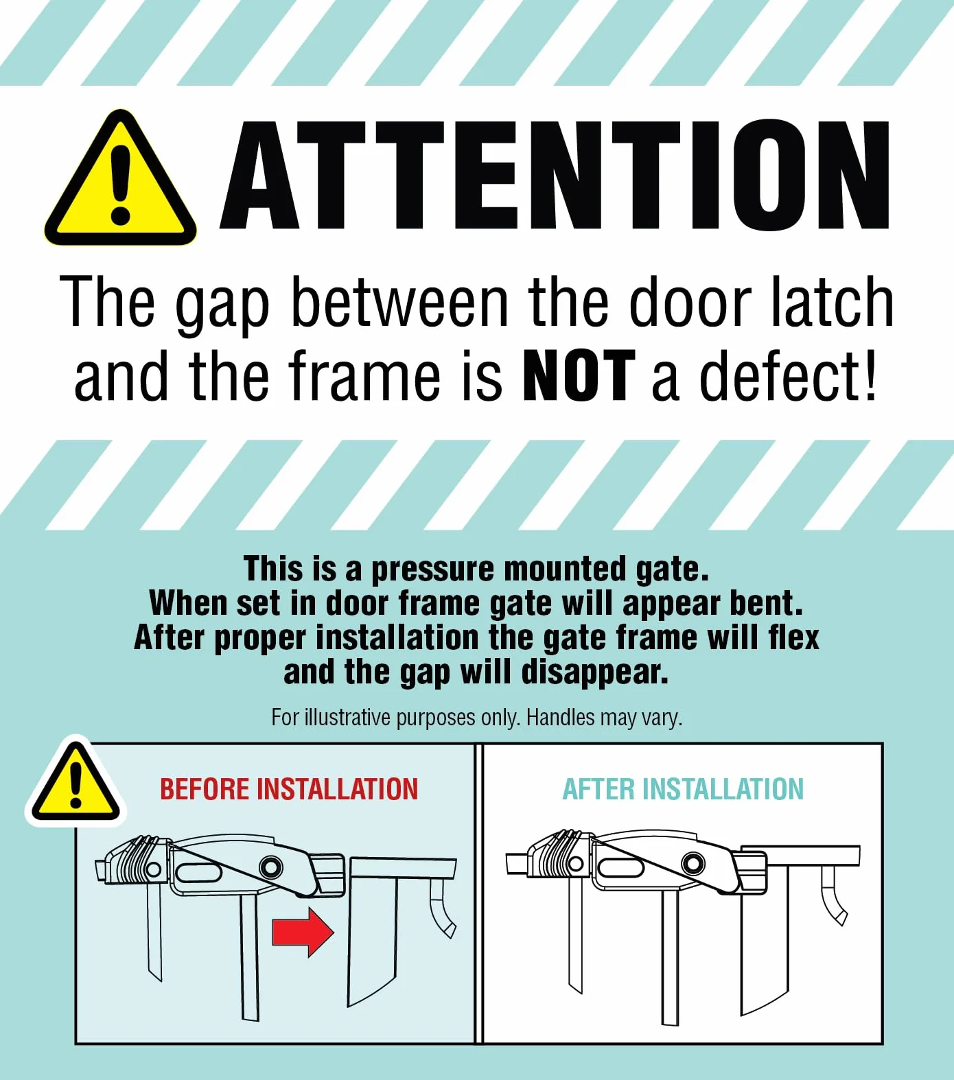 Regalo Safety Extra Wide Baby Gate for Doorways & Bottom of Stairs, Fits Openings 73.6-122cm, Pressure Mounted, White