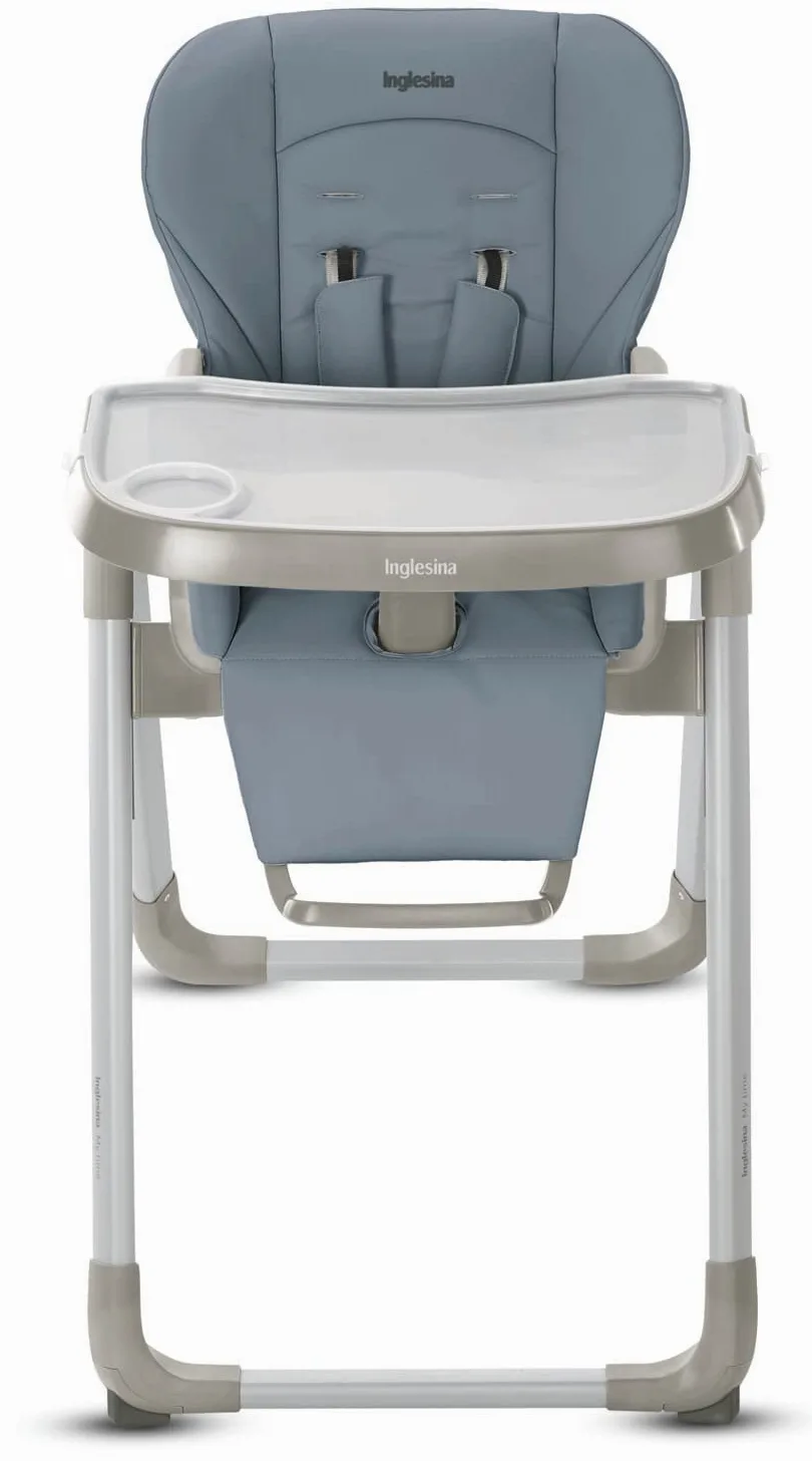 Inglesina My Time Seggiolone Pappa, Sugar, Reclinabile dalla Nascita ai 36 Mesi, Pieghevole, Design Moderno, Comfort e Igiene Massimi