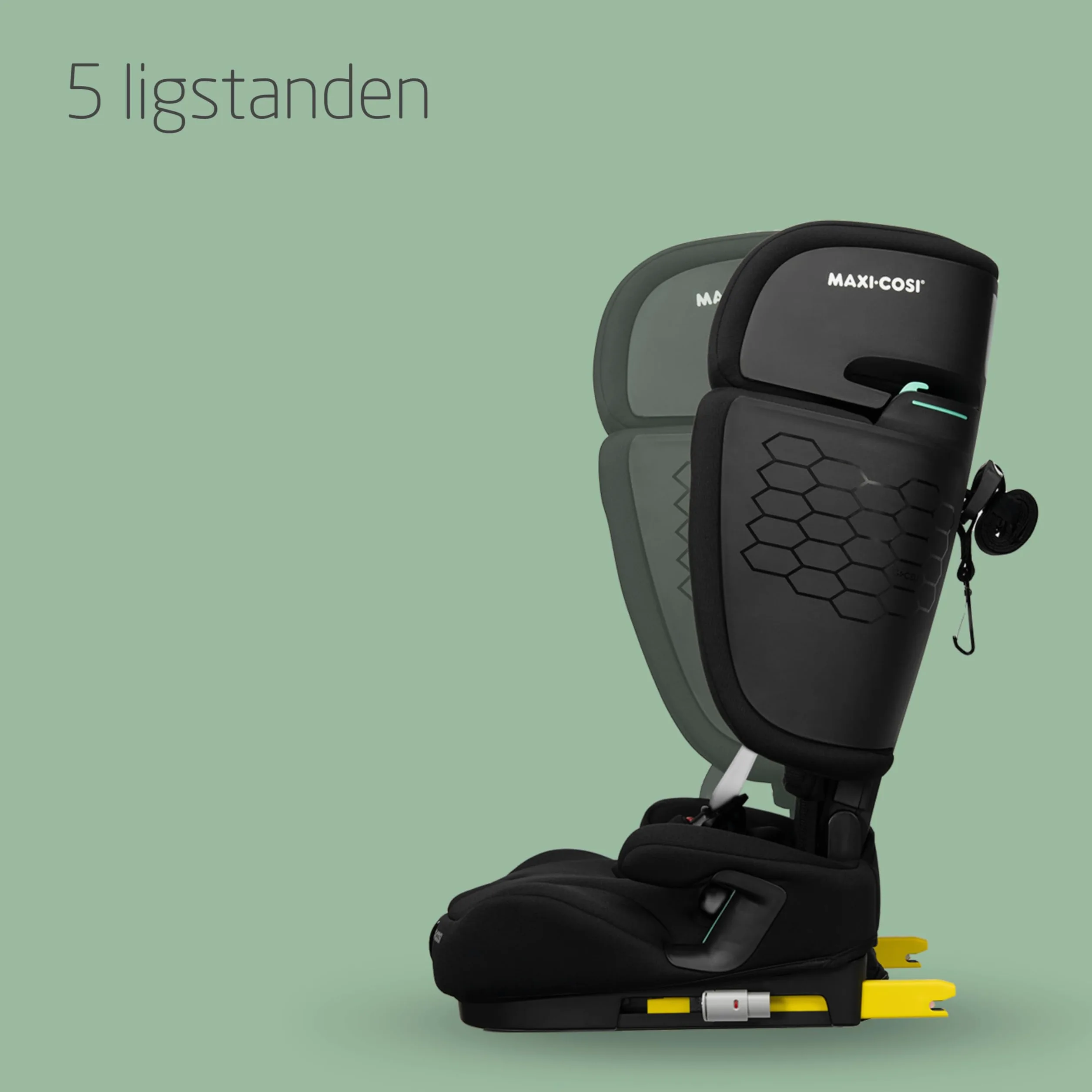 Maxi-Cosi Nomad XL Plus, Seggiolino Auto 9-36 kg Evolutivo, 15 Mesi-12 Anni, 76-150 cm, Seggiolino Auto Pieghevole, Ultracompatto e Leggero, Protezione Impatti Laterali G-CELL, Borsa, Authentic Black