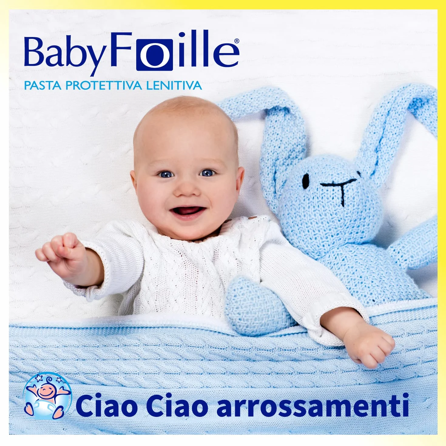 Foille Baby Pasta protettiva lenitiva neonato arrossamenti pelle irritazione pannolino Ossido di Zinco Olio di Pesce 2x145g