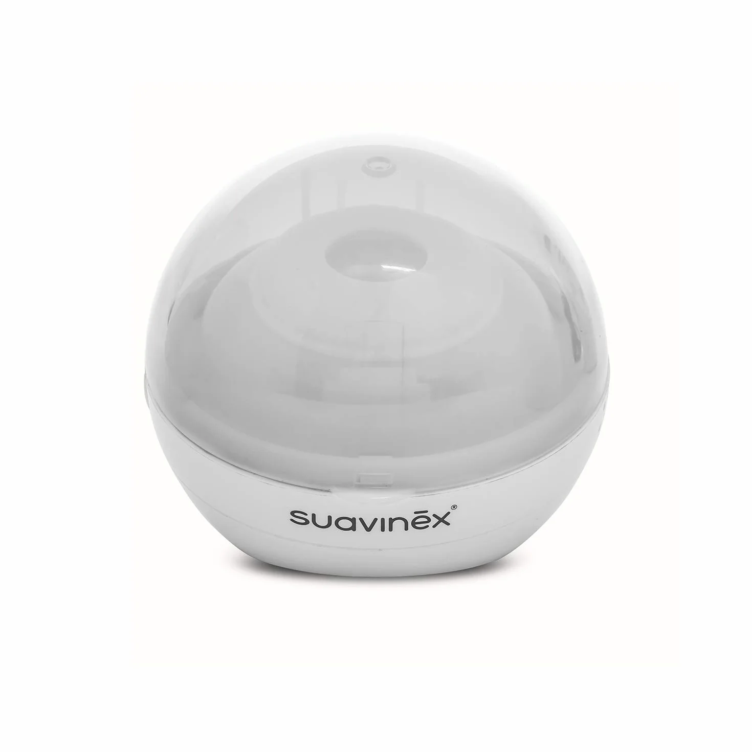Suavinex DUCCIO - Sterilizzatore portatile per succhietti a luce UV, con USB o con batterie, Sterilizza in 3 minuti, Uccide il 99% dei germi, Bianco
