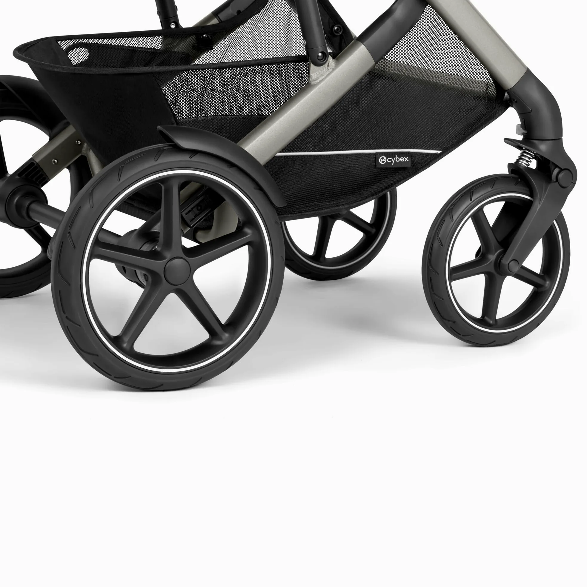 CYBEX Gold TALOS S LUX Passeggino, Dalla Nascita Fino a 22 kg (Circa 4 Anni), Con Sospensioni Fuoristrada, Maniglione Regolabile e Posizione Reclinabile Ergonomica, Moss Green