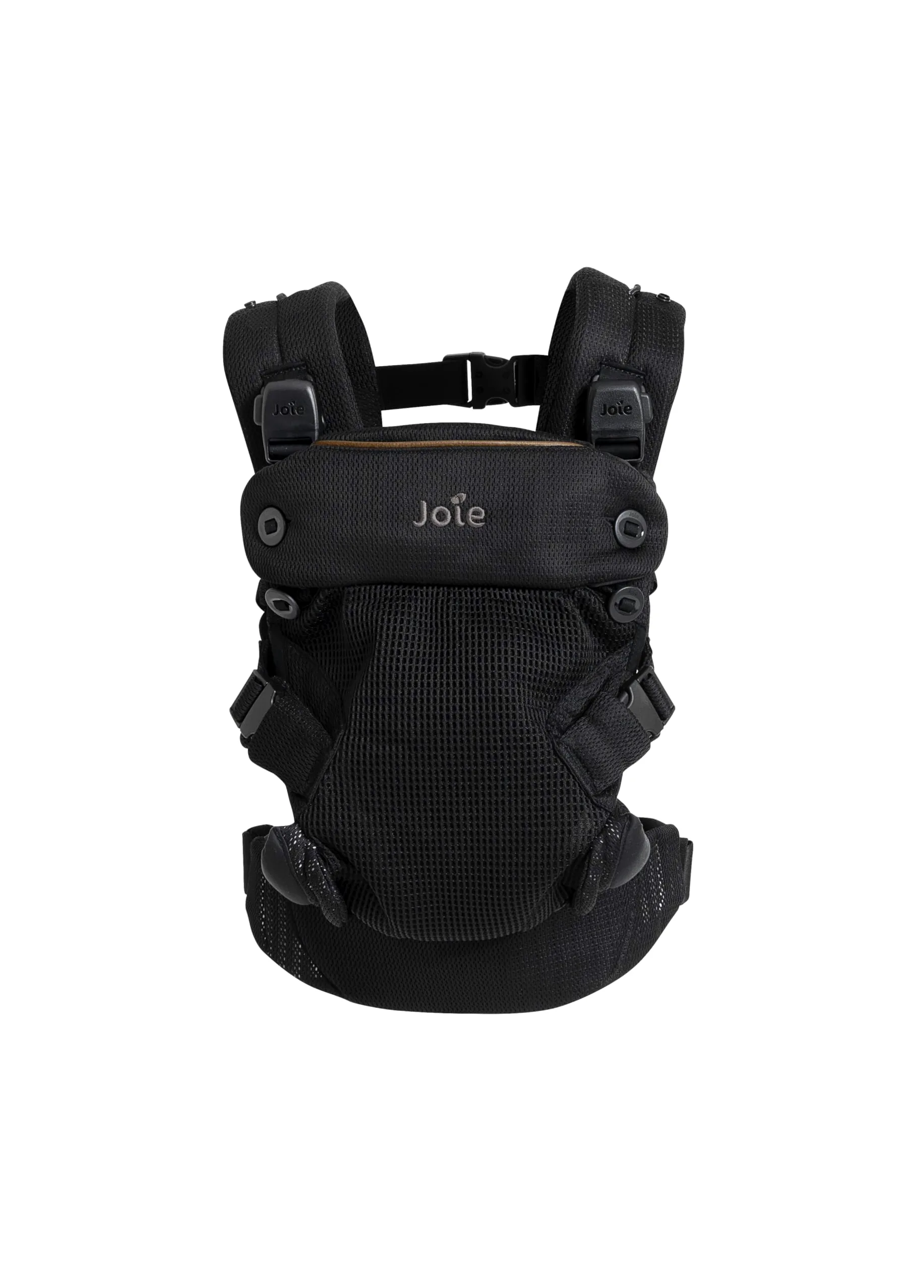 Joie savvy™ air marsupio 4in1 – 4 modalità di trasporto con supporto per schiena e testa, fibbie magnetiche, design leggero – dalla nascita ai 3 anni (3,5–15 kg), coal