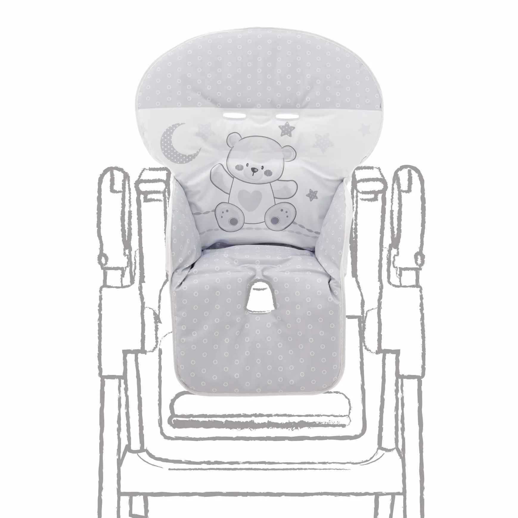 ITALBABY Copriseggiolone PVC Jolie Grey 050.6150-07