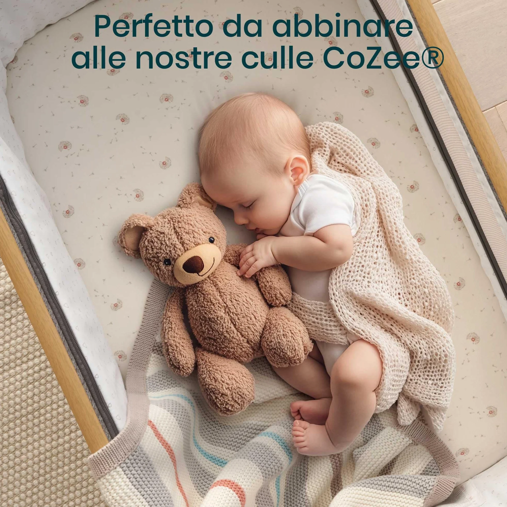 Tutti Bambini Coprimaterasso Culla Impermeabile 81x51 cm Cotone Lavabile