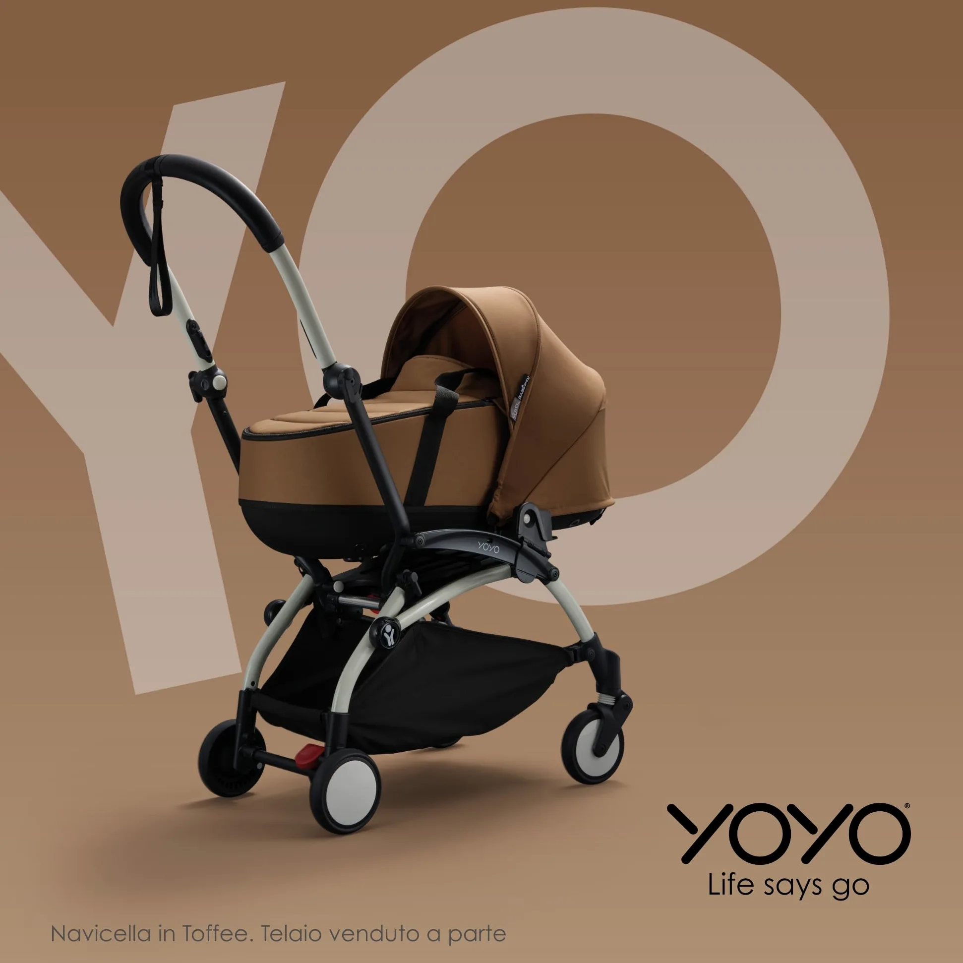 Babyzen YOYO Navicella, Navy Blue - Include Materasso doppio e morbido, Guscio e capottina ventilati - Richiede il telaio YOYO2 (Venduto a parte)