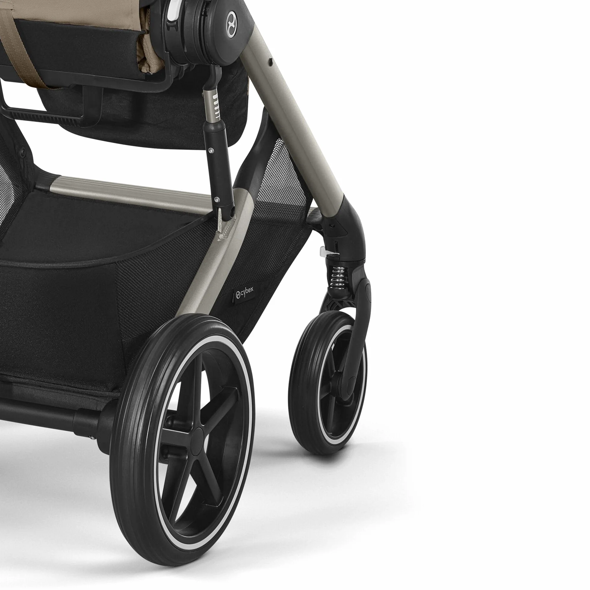 CYBEX Gold Passeggino Balios S Lux, Posizione Reclinabile Ergonomica, Sistema di Cintura con Una Sola Mano, Dalla Nascita Fino a 22 Kg (Circa 4 Anni), Moon Black
