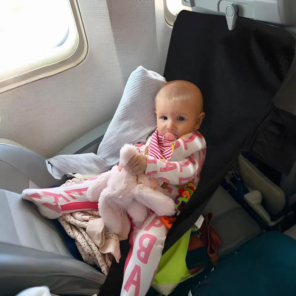 YGCHEN Amaca da Viaggio per Aereo, Lettino Pieghevole e Leggero per Neonati, Accessorio per Sedile Aereo