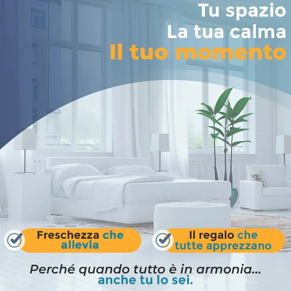 Federa di Ricambio per Cuscino Cuneo 90x65x20 Bambù OEKO-TEX Lavabile
