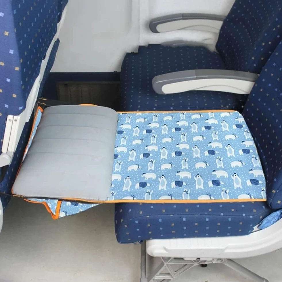 Letto d'aereo per Bambini Portatile Estensore Sedile Poggiapiedi Accessori Viaggio Amaca