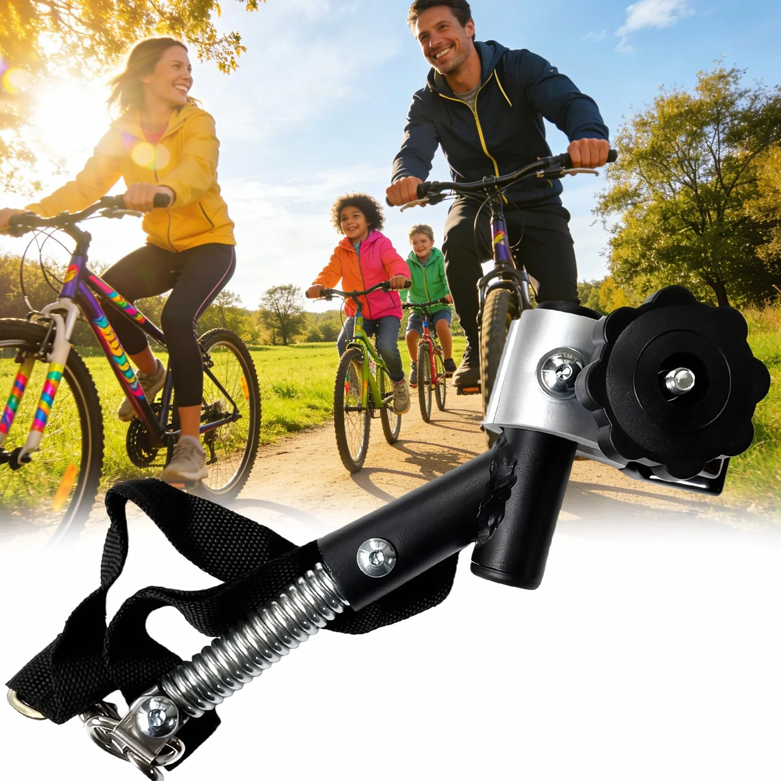 Trailer Bicicletta Gancio 25cm Universale per Rimorchio Bicicletta Bambini