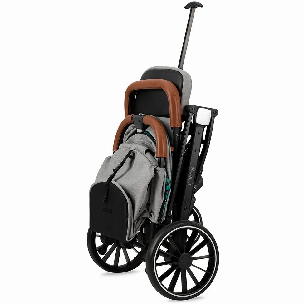 Passeggino MoMi ESTELLE DAKAR a partire da 6 mesi (fino a 22 kg), pieghevole con cintura di sicurezza a 5 punti, cestino porta spesa e funzione di apertura, manico telescopico per il traino