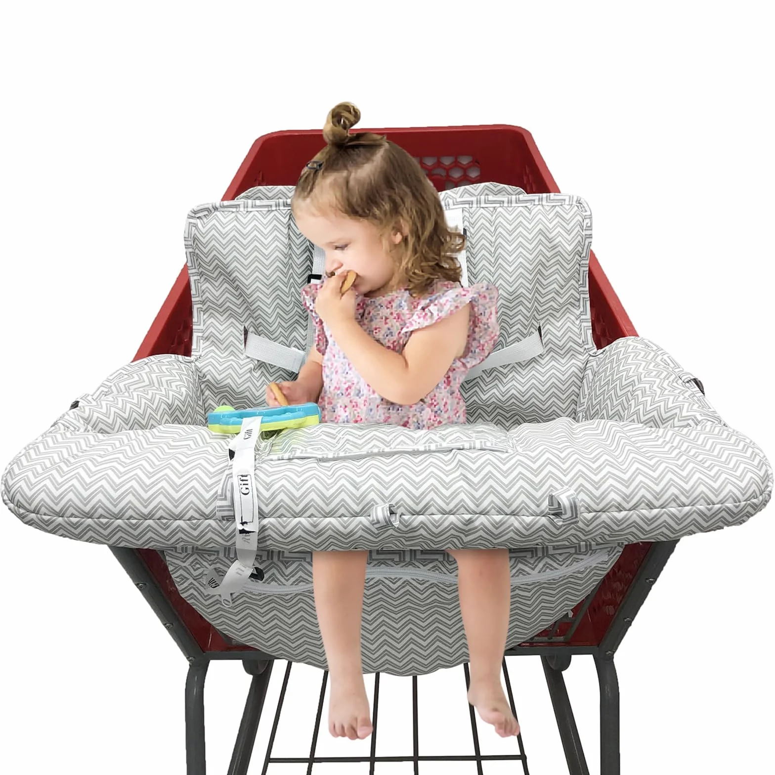 PandaEar Copertura Carrello Spesa Bambini 2-in-1 Seggiolino e Seggiolone Grigio