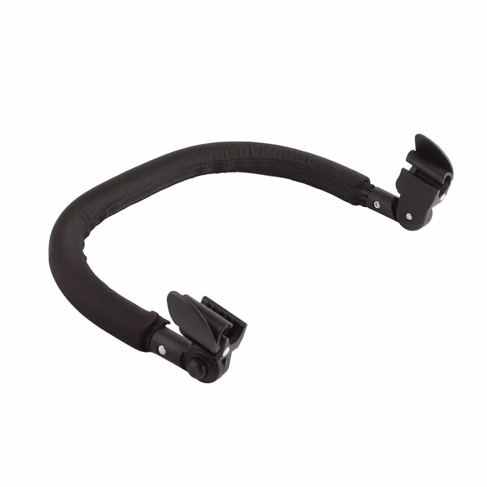 Generic Paraurti universale per passeggino, bracciolo regolabile con copertura con cerniera per una pulizia rapida, compatibile con passeggini Babyzen Yoyo 40 x 9 cm (nero)