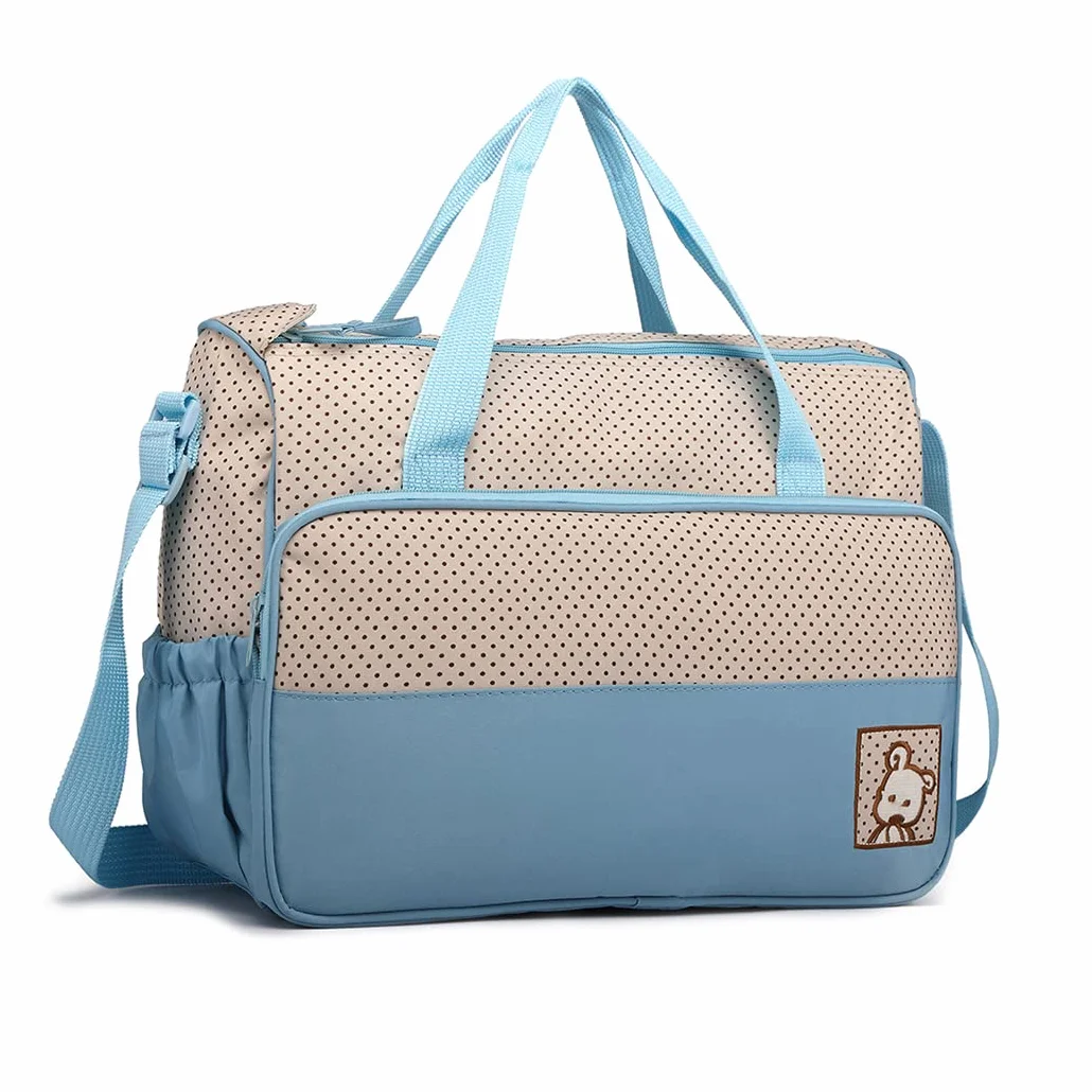 Miss Lulu Set Ospedale Parto 5 in 1 per Neonato - Kit Completo Maternità (Blu)