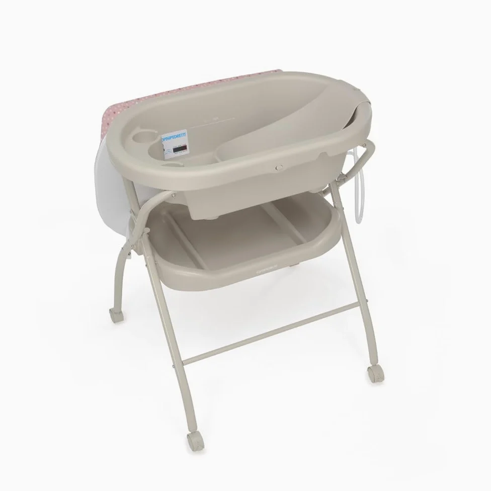Foppapedretti Bath&Co Bagnetto con fasciatoio pieghevole, Rose