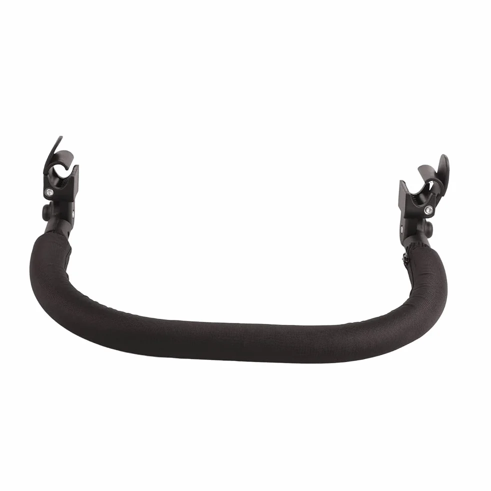 Generic Paraurti universale per passeggino, bracciolo regolabile con copertura con cerniera per una pulizia rapida, compatibile con passeggini Babyzen Yoyo 40 x 9 cm (nero)