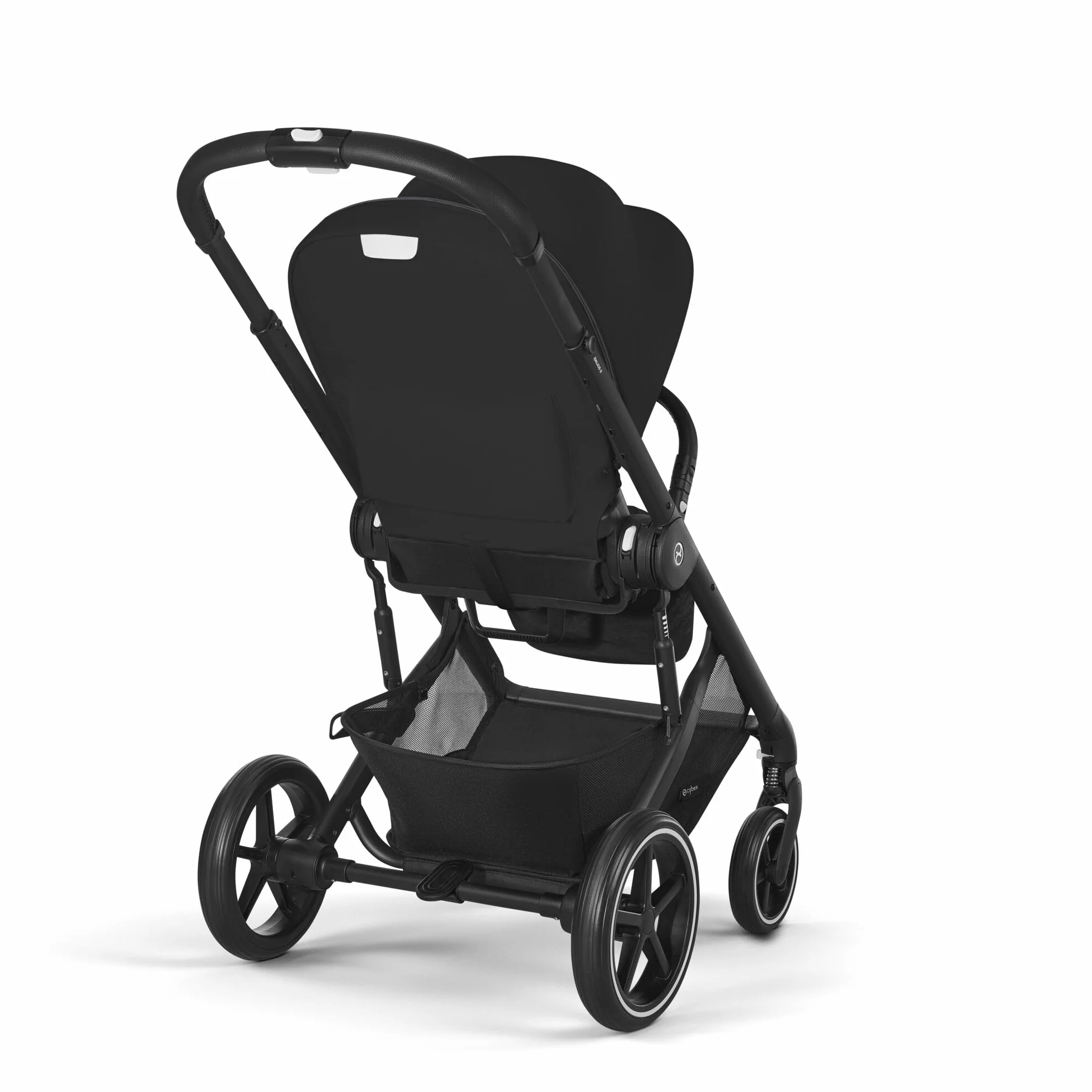 CYBEX Gold Passeggino Balios S Lux, Posizione Reclinabile Ergonomica, Sistema di Cintura con Una Sola Mano, Dalla Nascita Fino a 22 Kg (Circa 4 Anni), Moon Black
