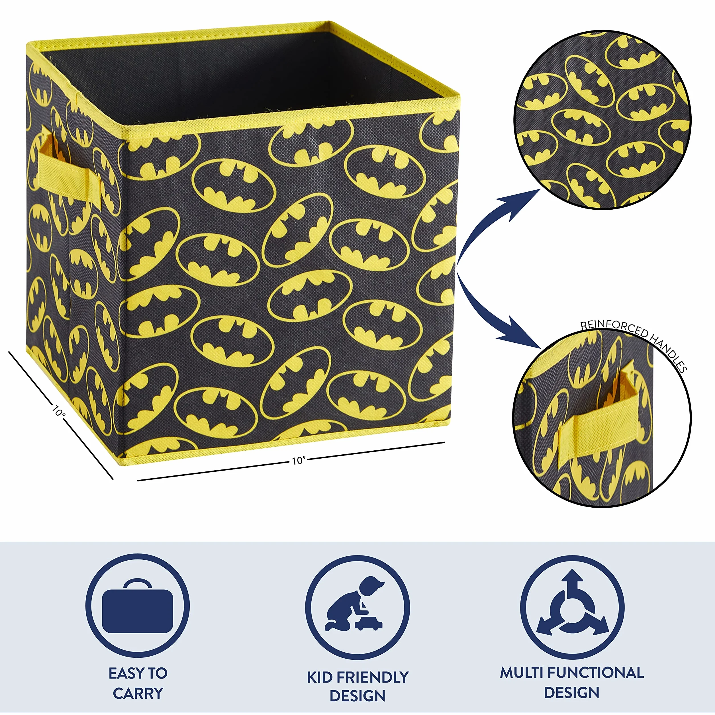 Idea Nuova Batman 2-pak składanych kostek czarny
