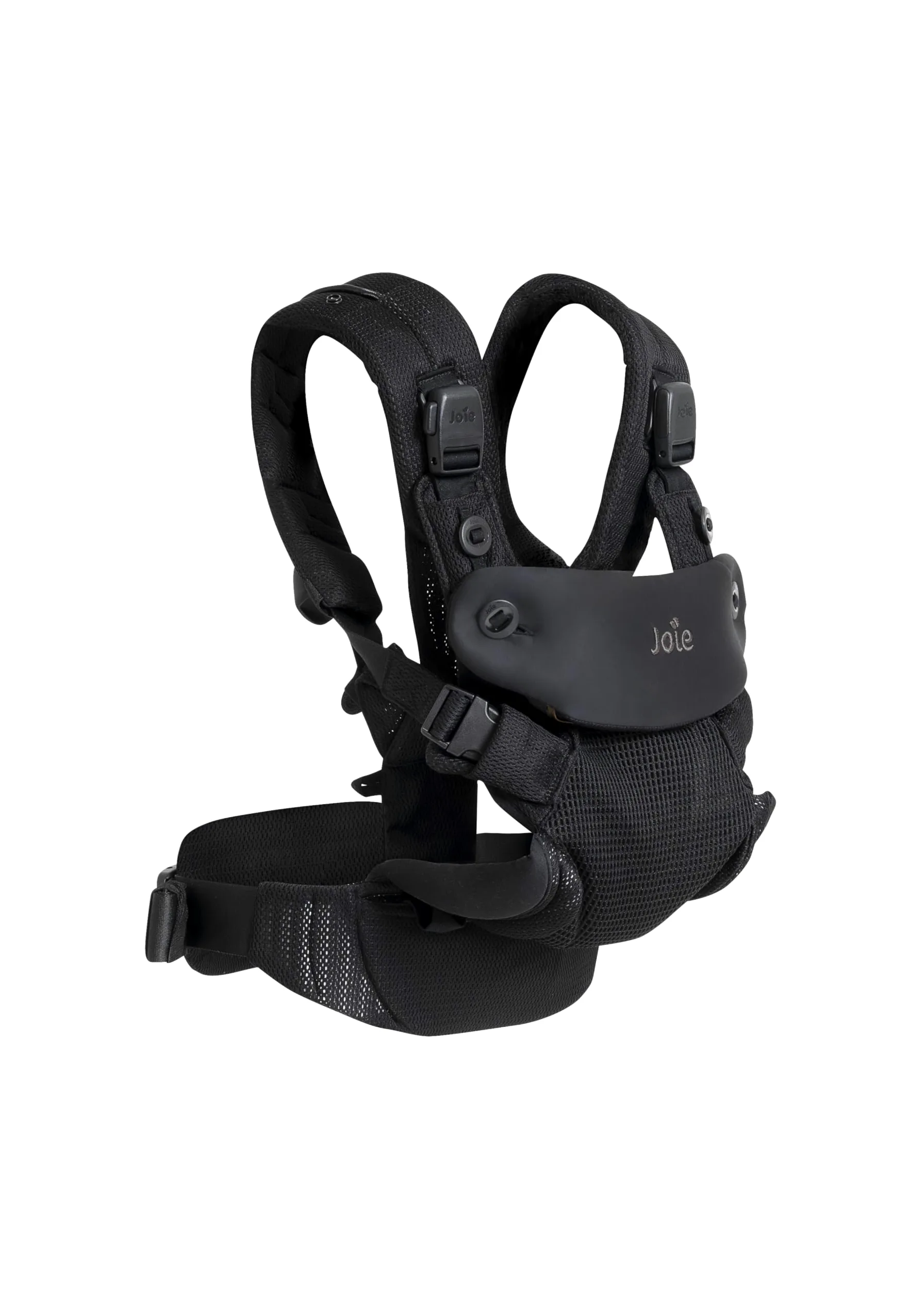 Joie savvy™ air marsupio 4in1 – 4 modalità di trasporto con supporto per schiena e testa, fibbie magnetiche, design leggero – dalla nascita ai 3 anni (3,5–15 kg), coal