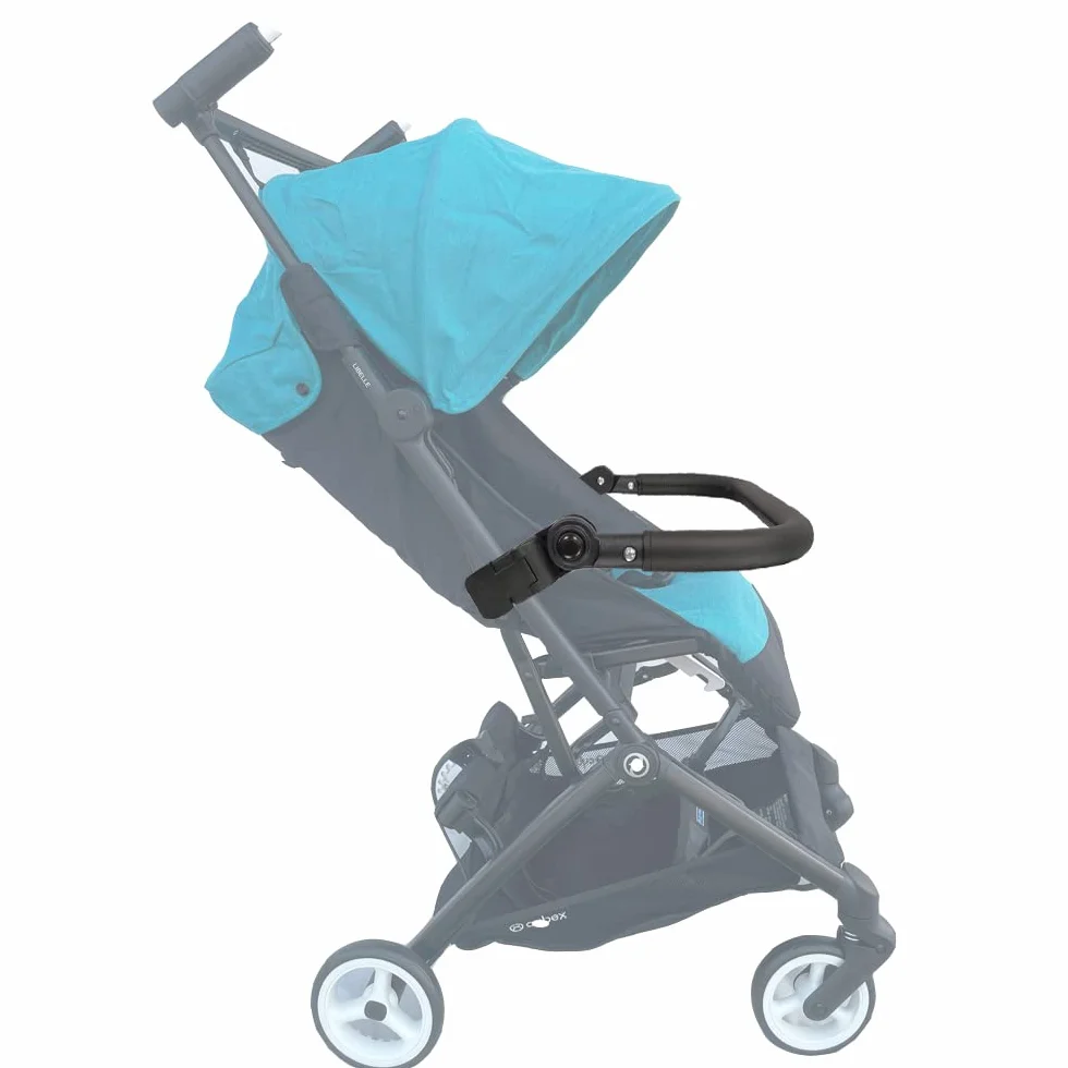 Barra paraurti per accessori per passeggini per bambini, protezione mani, bracciolo in pelle PU antigraffio compatibile con il passeggino Cybex Libelle