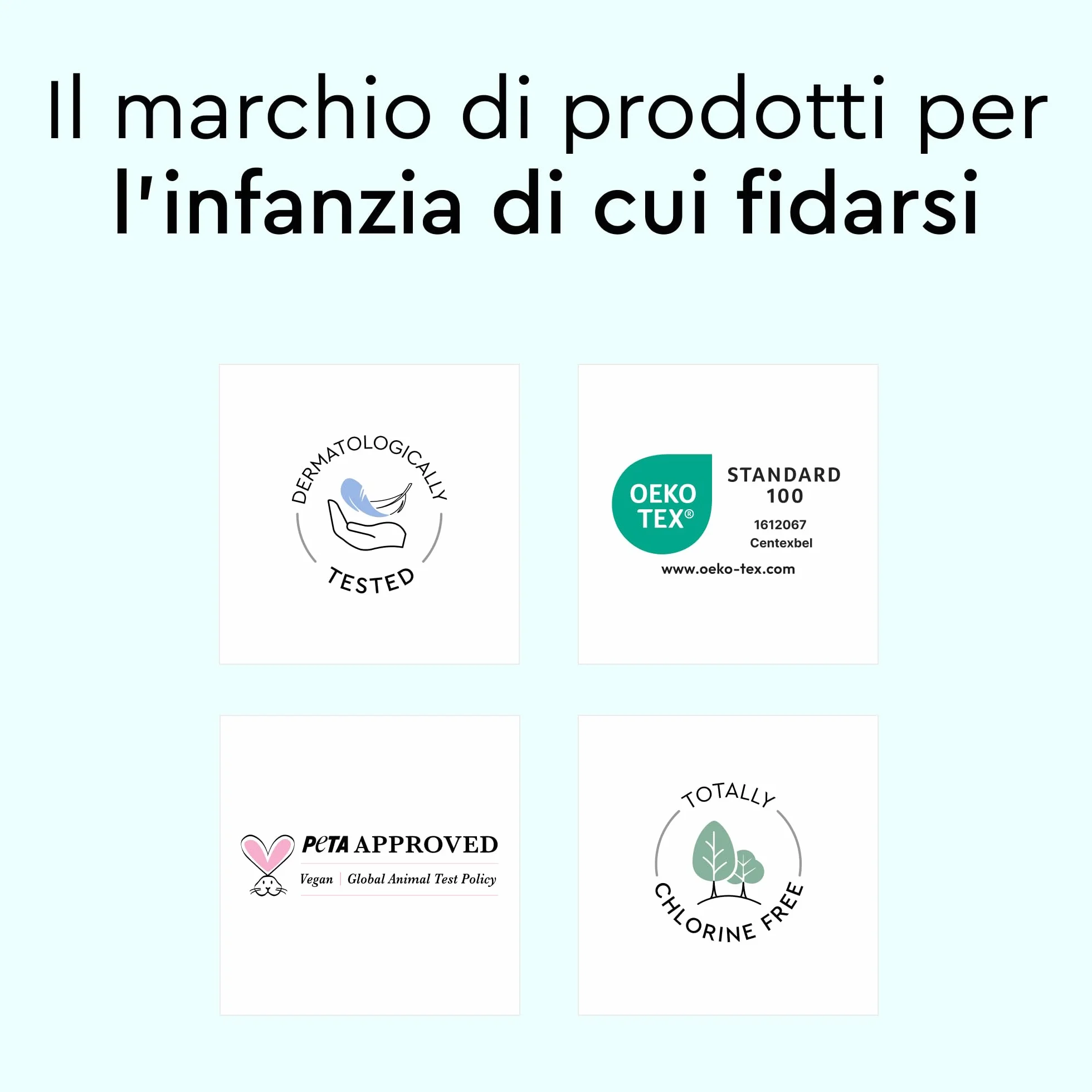 LILLYDOO Teli cambio 60x60 cm 50 pezzi senza profumi pelli sensibili dermatologicamente testati
