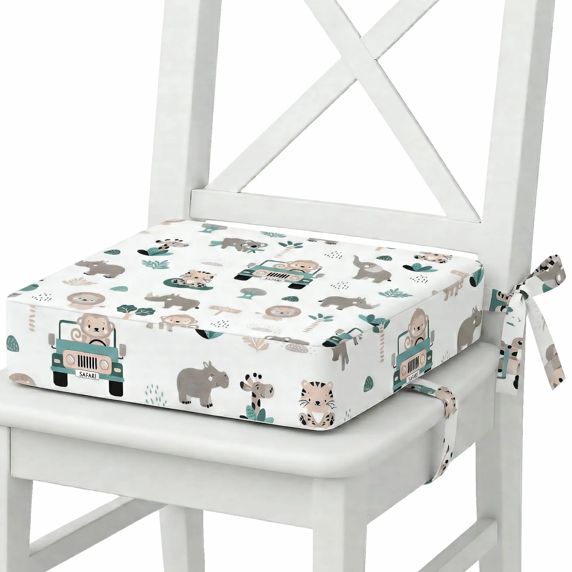 Rialzo sedia bambini cuscino rialzato 32x32x8 cm seduta supporto bambino bambina inserto schiuma lavabile federa