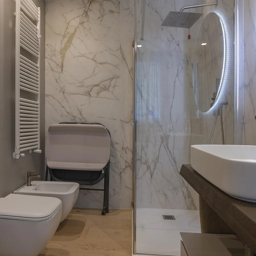 Foppapedretti Bath&Co Bagnetto con fasciatoio pieghevole, Rose