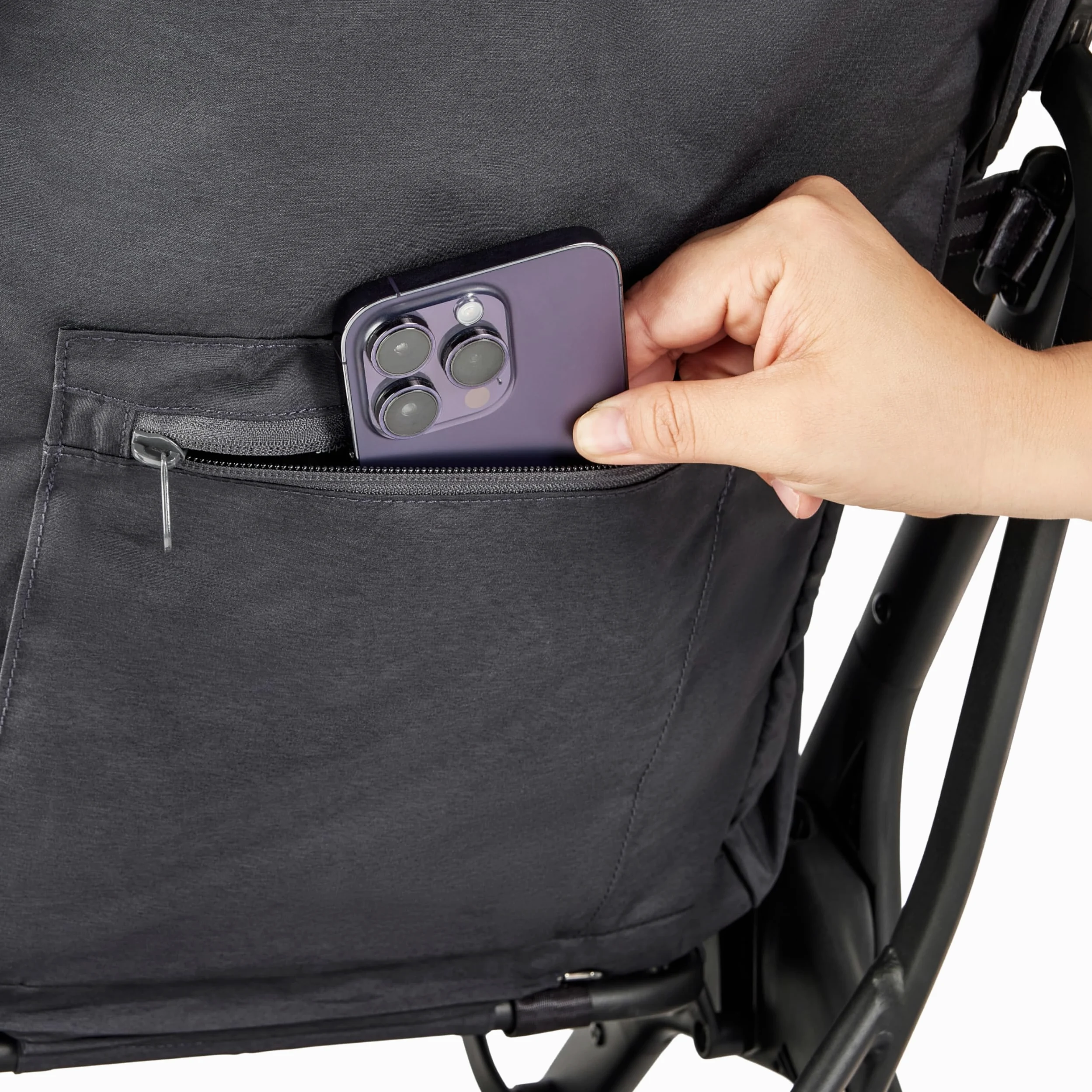 Passeggino Ergobaby Metro3 con funzione reclinabile, passeggino dalla nascita a 22 kg (0-4 anni), pieghevole e compatibile con il seggiolino auto, seduta ergonomica, Graphite Grey