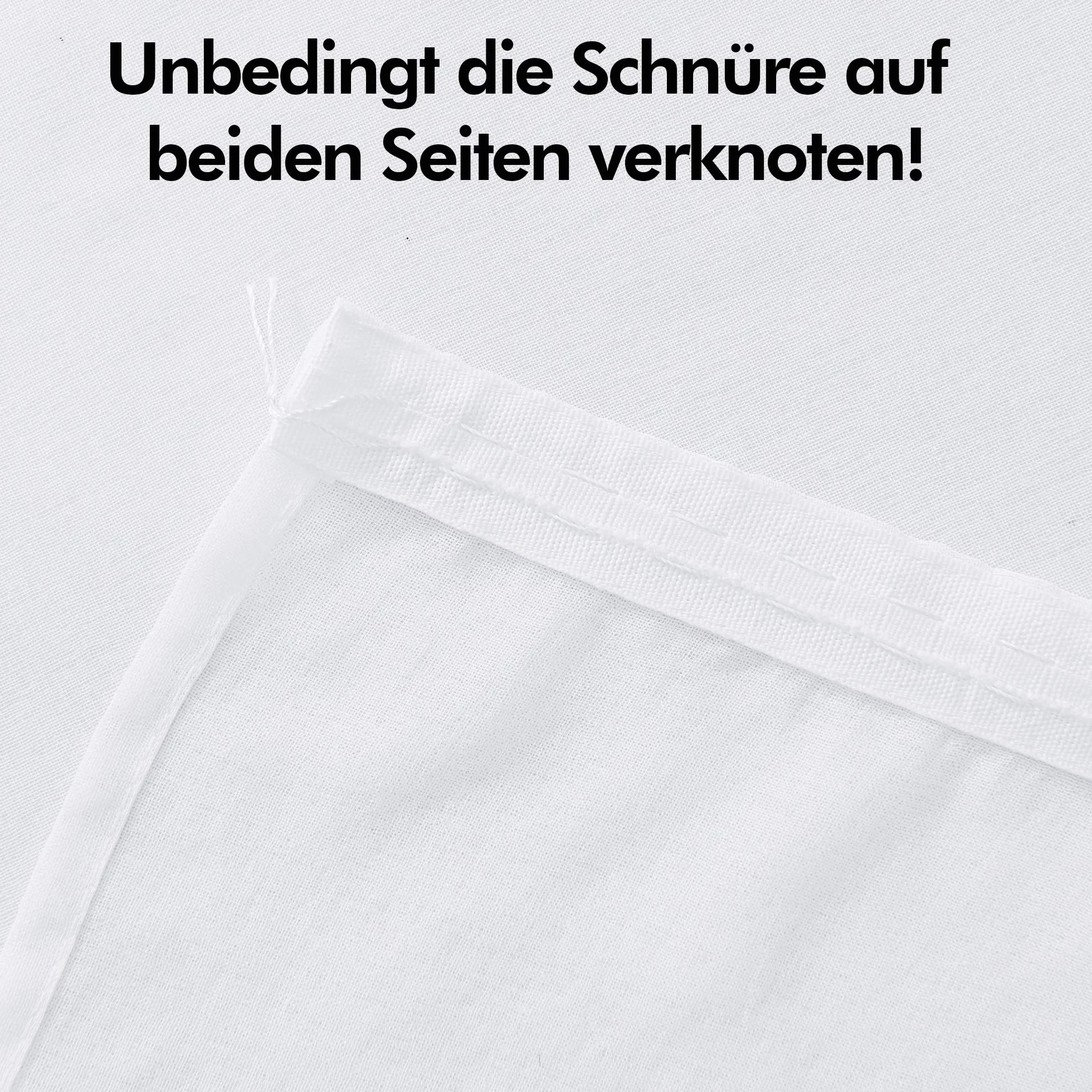 Deconovo Tende Voile per Interni 140x290 CM Bianco 2 Pannelli