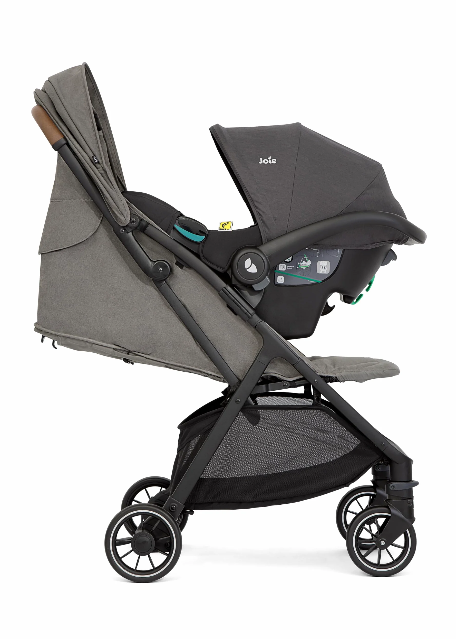 Joie pact™ pro passeggino – chiusura compatta ultraleggera, compatibile con sistema da viaggio, borsa inclusa – dalla nascita ai 4 anni (0–22 kg), pebble