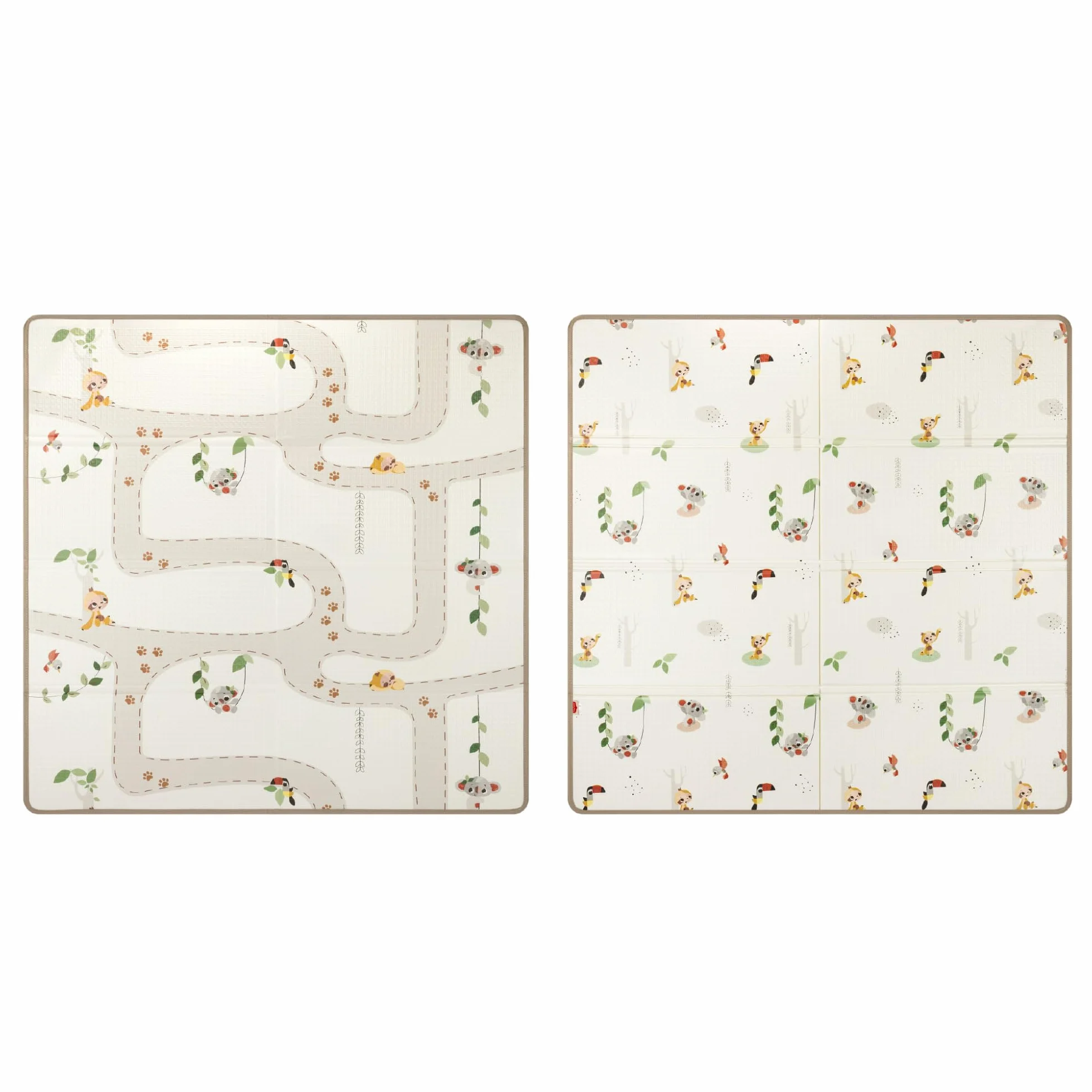 Tiny Love Tappeto Pieghevole Gioco Bambini XL in Schiuma, Tappetino Neonato, 0+ Mesi, Double-face, Leggero e Pieghevole, 150 x 150cm, Morbido e Spesso (1 cm), Impermeabile, Facile da Pulire, Boho Chic