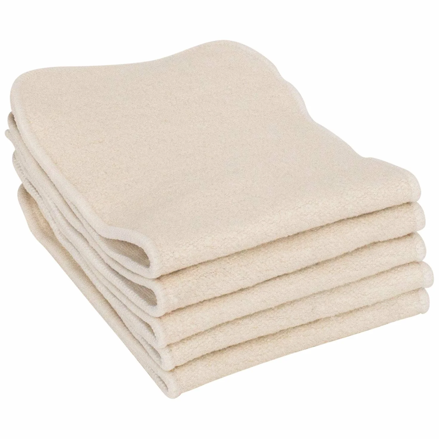 Set da 5 Inserti Riutilizzabili in Canapa e Cotone per Pannolini | Inserto Naturale Lavabile per Pannolino | Inserto Booster per Pannolino