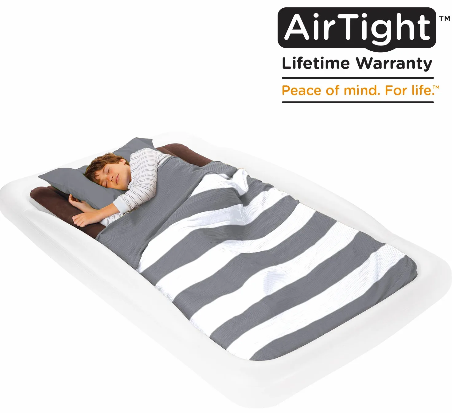 Materasso gonfiabile da viaggio Shrunks per bambini e adulti con pompa elettrica, letto gonfiabile portatile per viaggi, campeggio, pigiama party o casa, letto singolo | Twin-Sized 200 by 110 cm