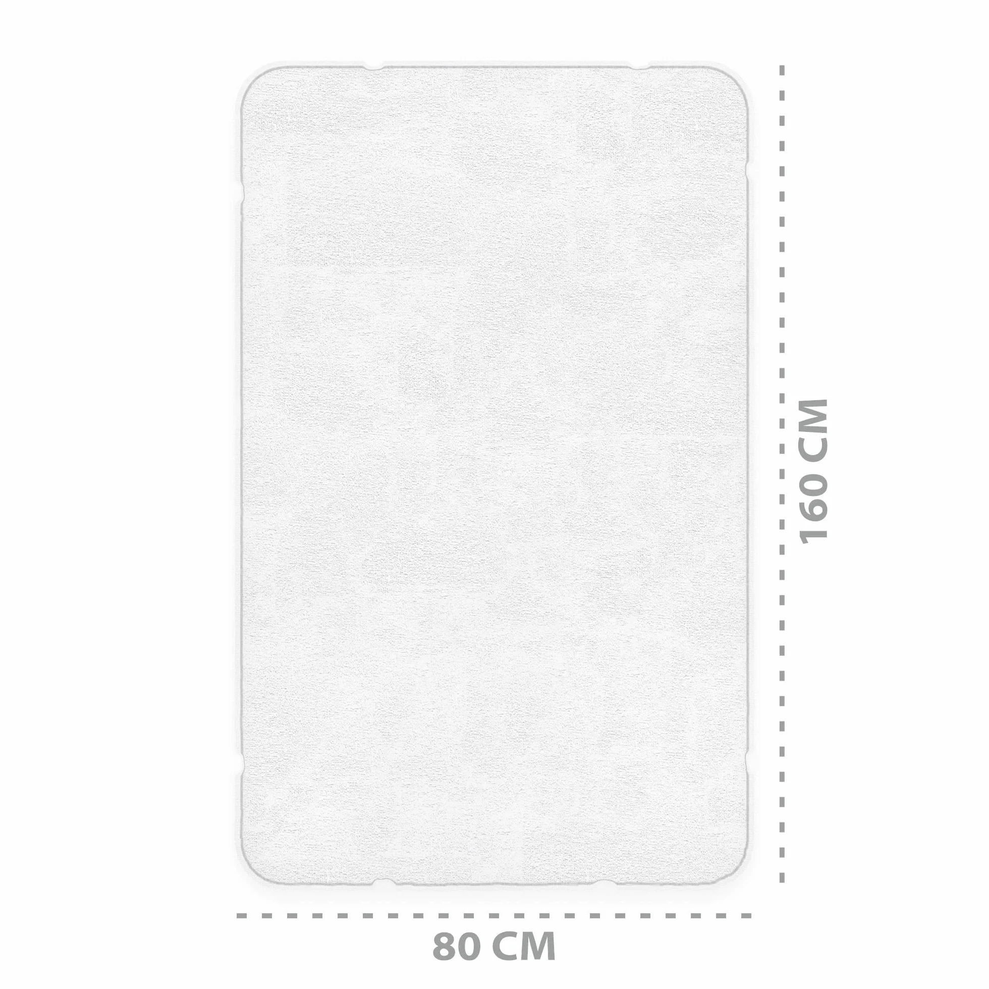 Coprimaterasso impermeabile 80x160 cm antiacaro lavabile per lettino singolo e culla