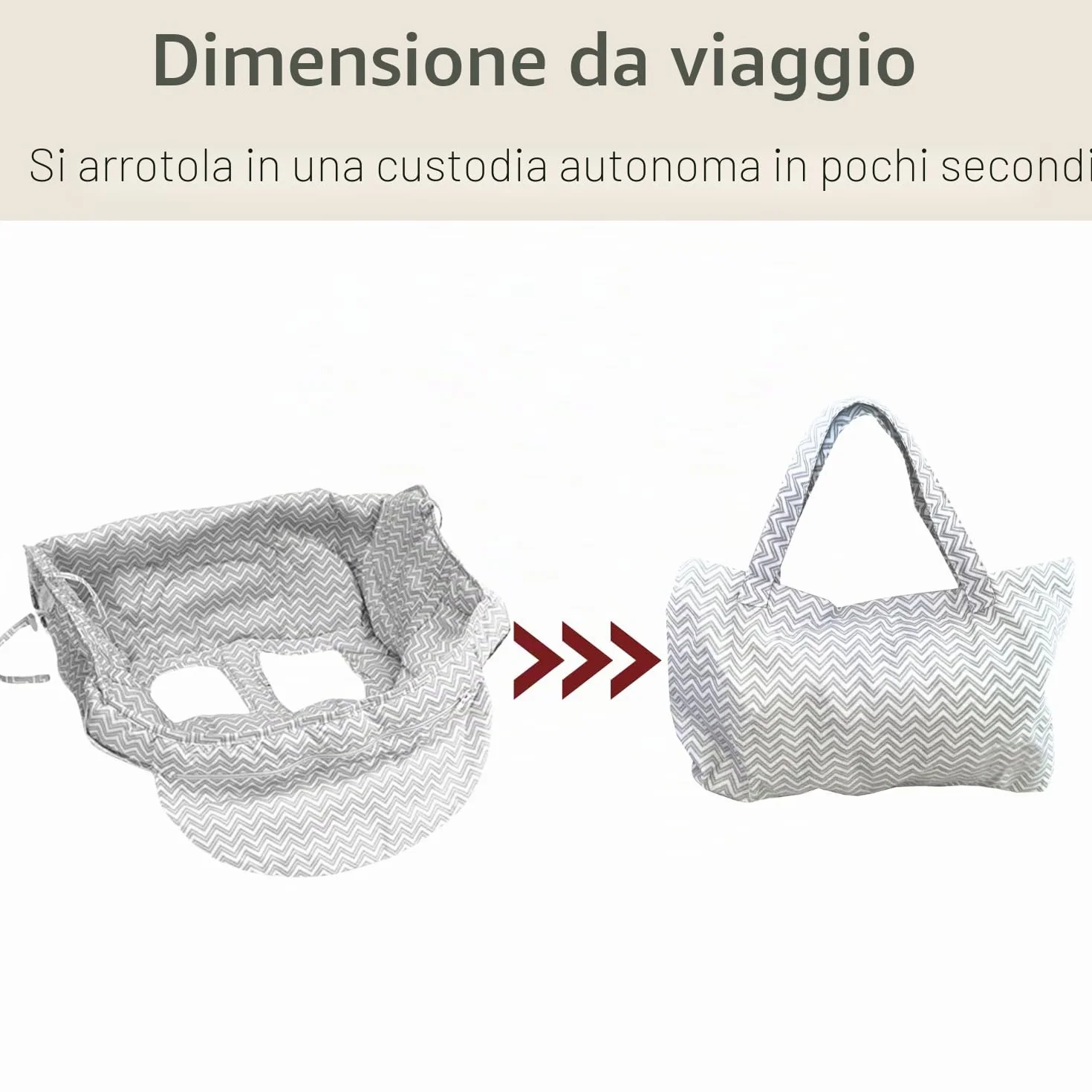 PandaEar Copertura Carrello Spesa Bambini 2-in-1 Seggiolino e Seggiolone Grigio