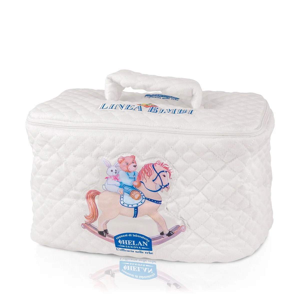Helan Linea Bimbi Beauty Case da Viaggio e Casa Neonati Vuoto per Bagnetto, Trousse Bambino 28x19x18