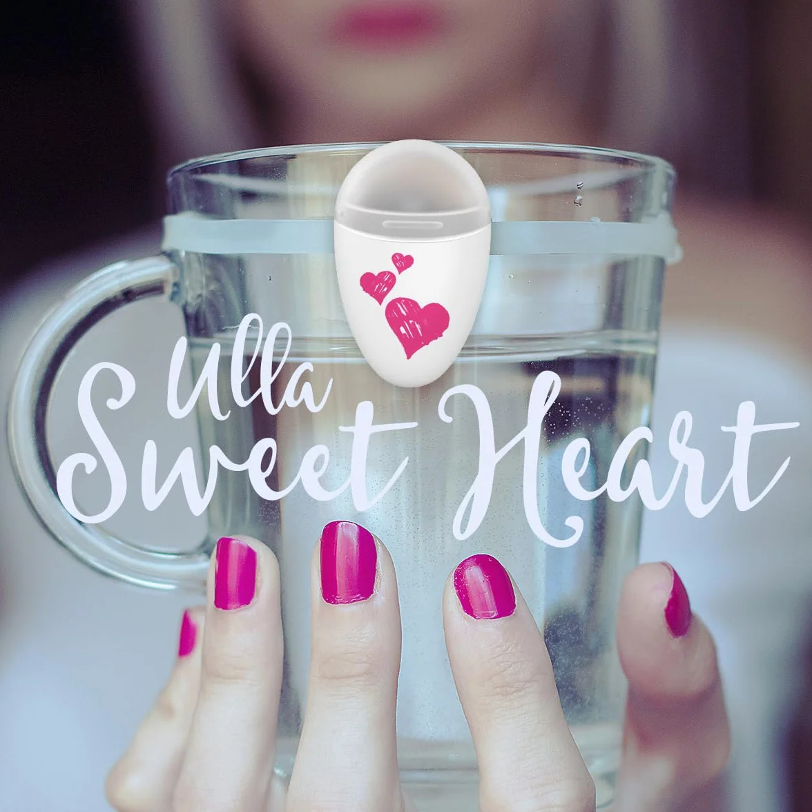 Ulla Promemoria per bere acqua, Luce intelligente per bottiglia d'acqua, Si adatta alla maggior parte delle bottiglie, Si illumina quando è ora di bere (Sweetheart)