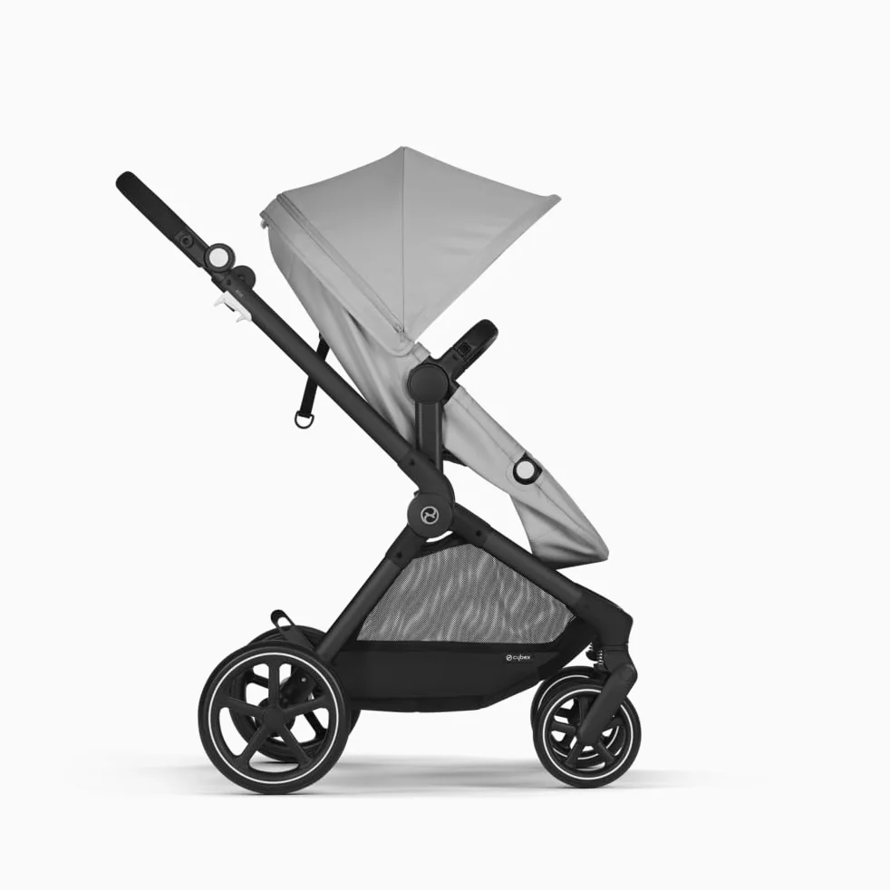 CYBEX Gold Passeggino 2-in-1 EOS, Sistema da Viaggio, Dalla Nascita fino a 22 kg (circa 4 Anni), Lava Grey