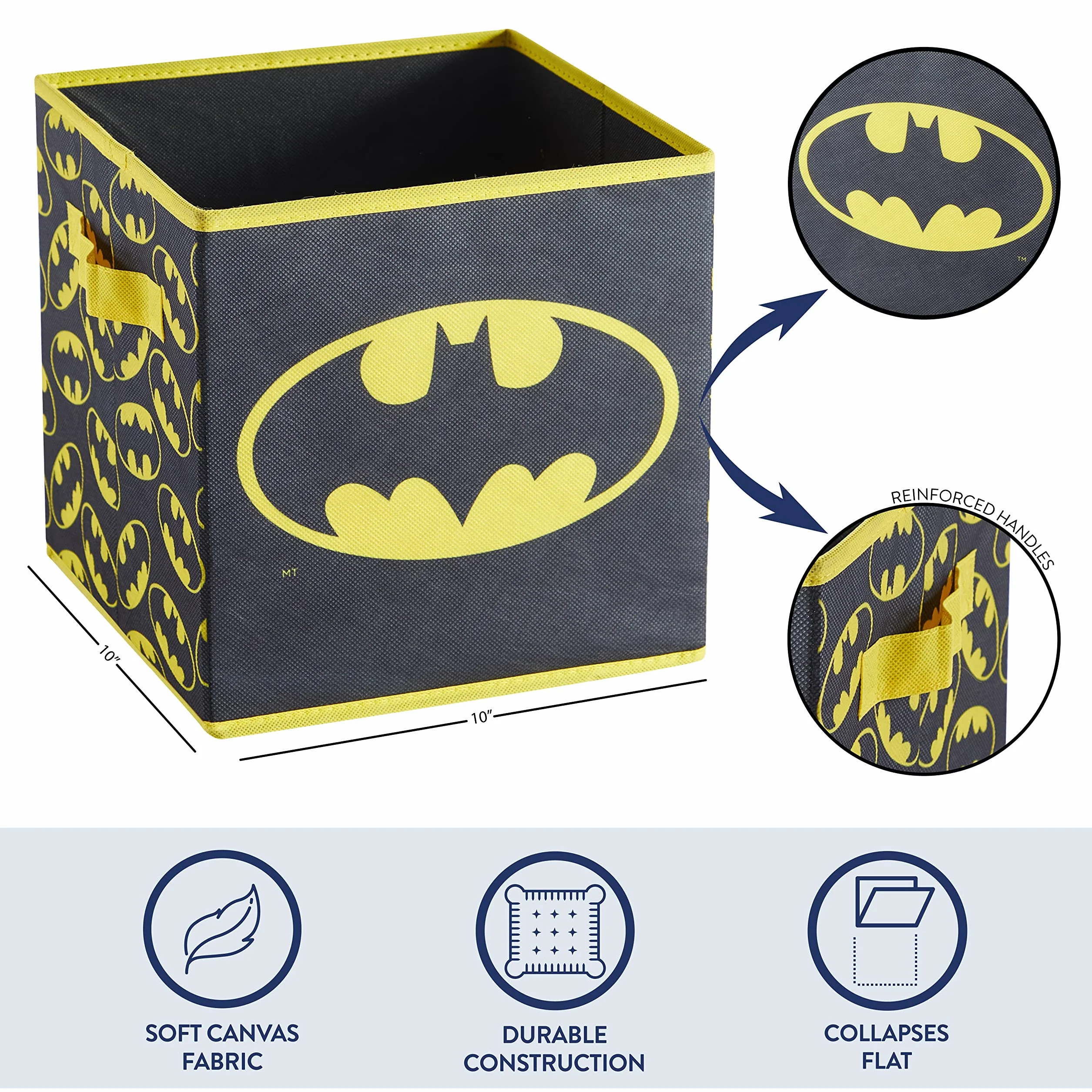 Idea Nuova Batman 2-pak składanych kostek czarny