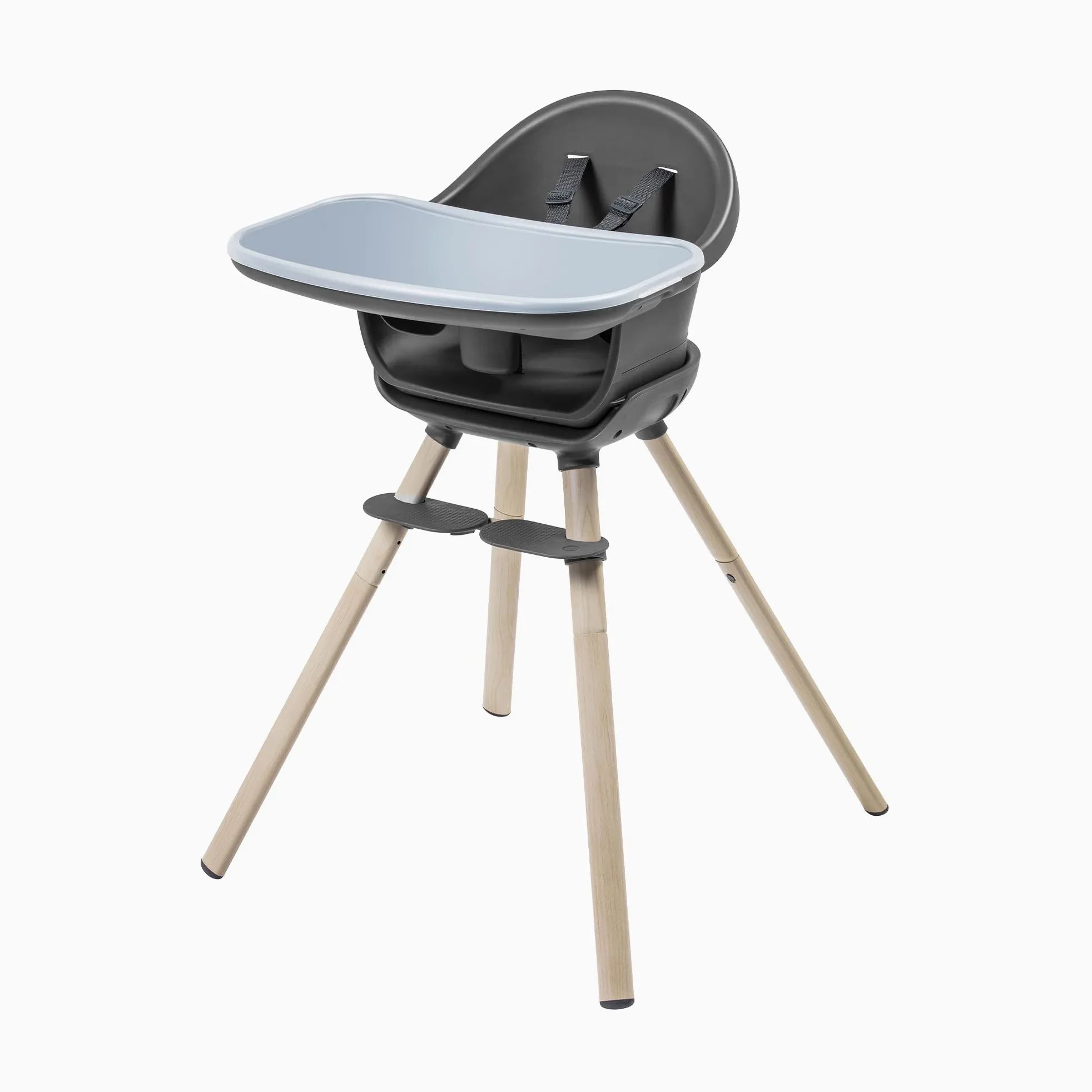 Maxi-Cosi Moa Seggiolone Pappa Evolutivo, 6 Mesi-7 Anni, 0-25 kg, Seggiolone Pappa Bimbi Regolabile, Si Trasforma in Alzasedia, Sgabello e Tavolino con Sedia, Colore Beyond Graphite