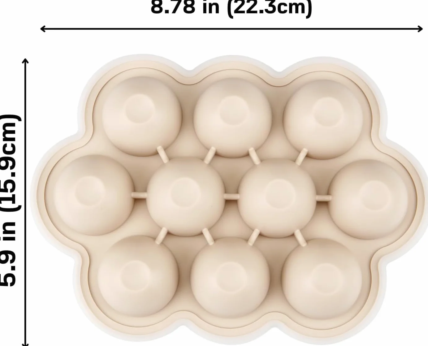 PandaEar Confezione da 3 contenitori per alimenti per bambini in silicone con coperchio blu/verde/carne
