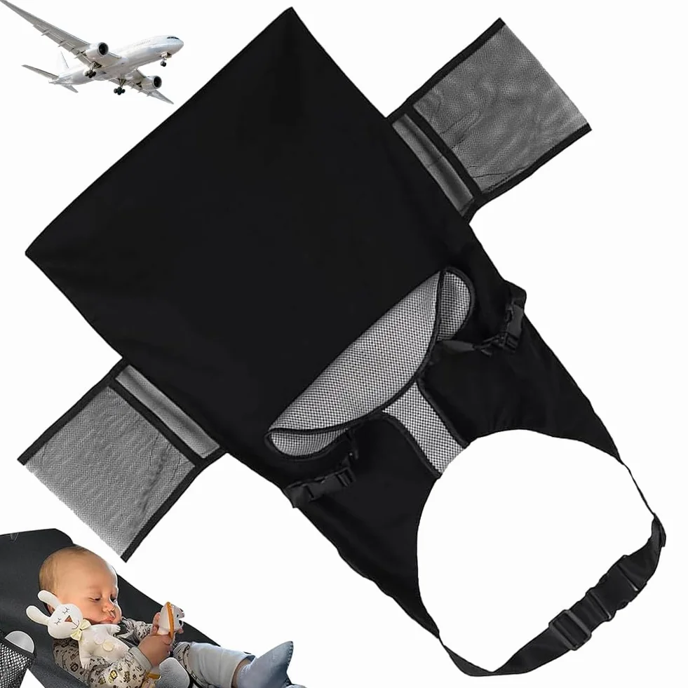 Lettino Viaggio Bambini per Aereo Culla da Viaggio Neonato Portatile Amaca Sedia Estensione Sedile per Dormire