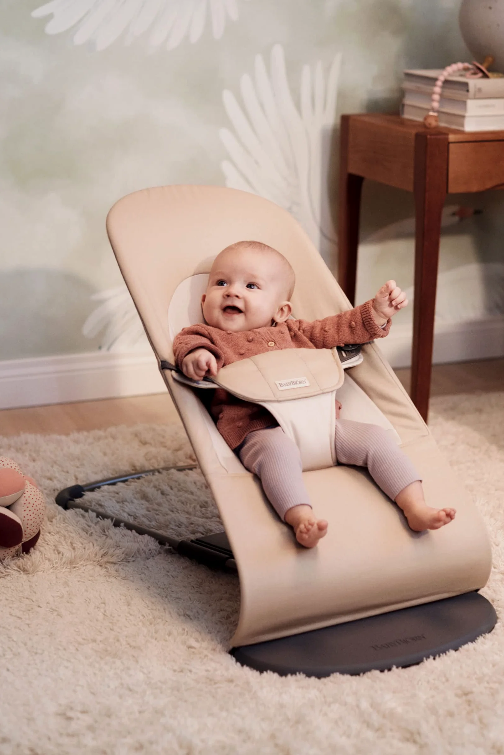 BabyBjörn Sdraietta Balance Soft, Tessuto, Kaki/Beige