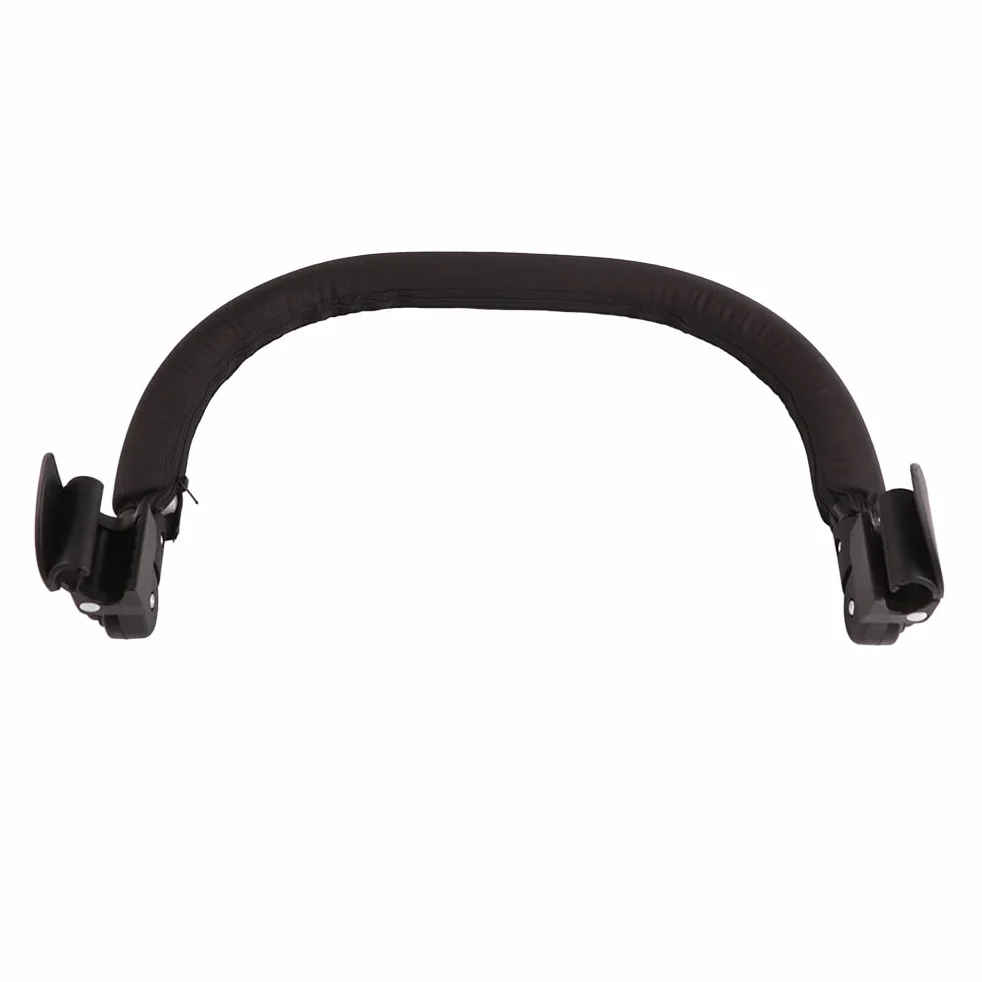Generic Paraurti universale per passeggino, bracciolo regolabile con copertura con cerniera per una pulizia rapida, compatibile con passeggini Babyzen Yoyo 40 x 9 cm (nero)