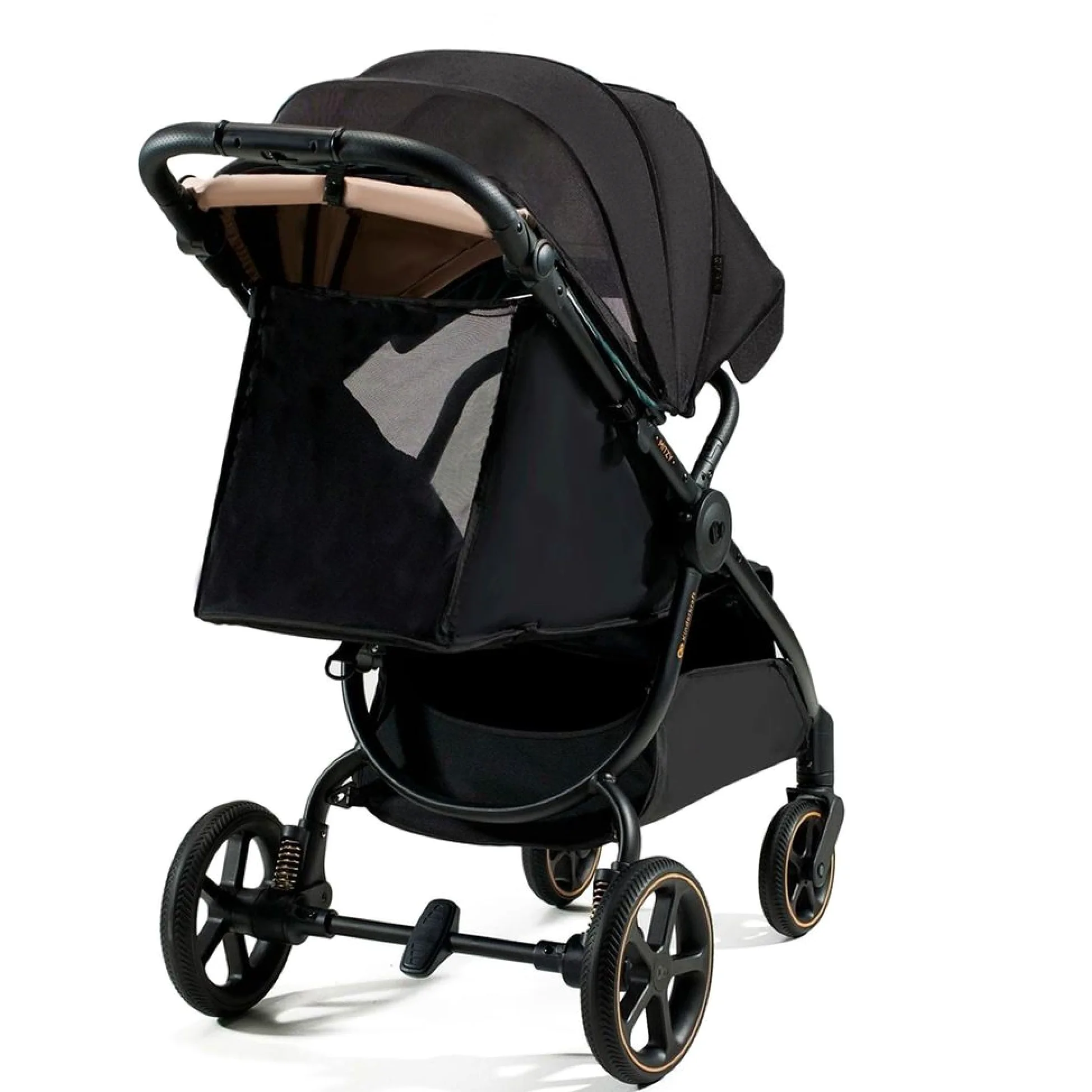 Kinderkraft MITZY Buggy fino a 22 kg, Passeggino Reclinabile, Carrozzina, Leggero, Facilmente Pieghevole, Schienale e Poggiapiedi Regolabili, Posizione Sdraiata, Ideale per I Viaggi, Nero