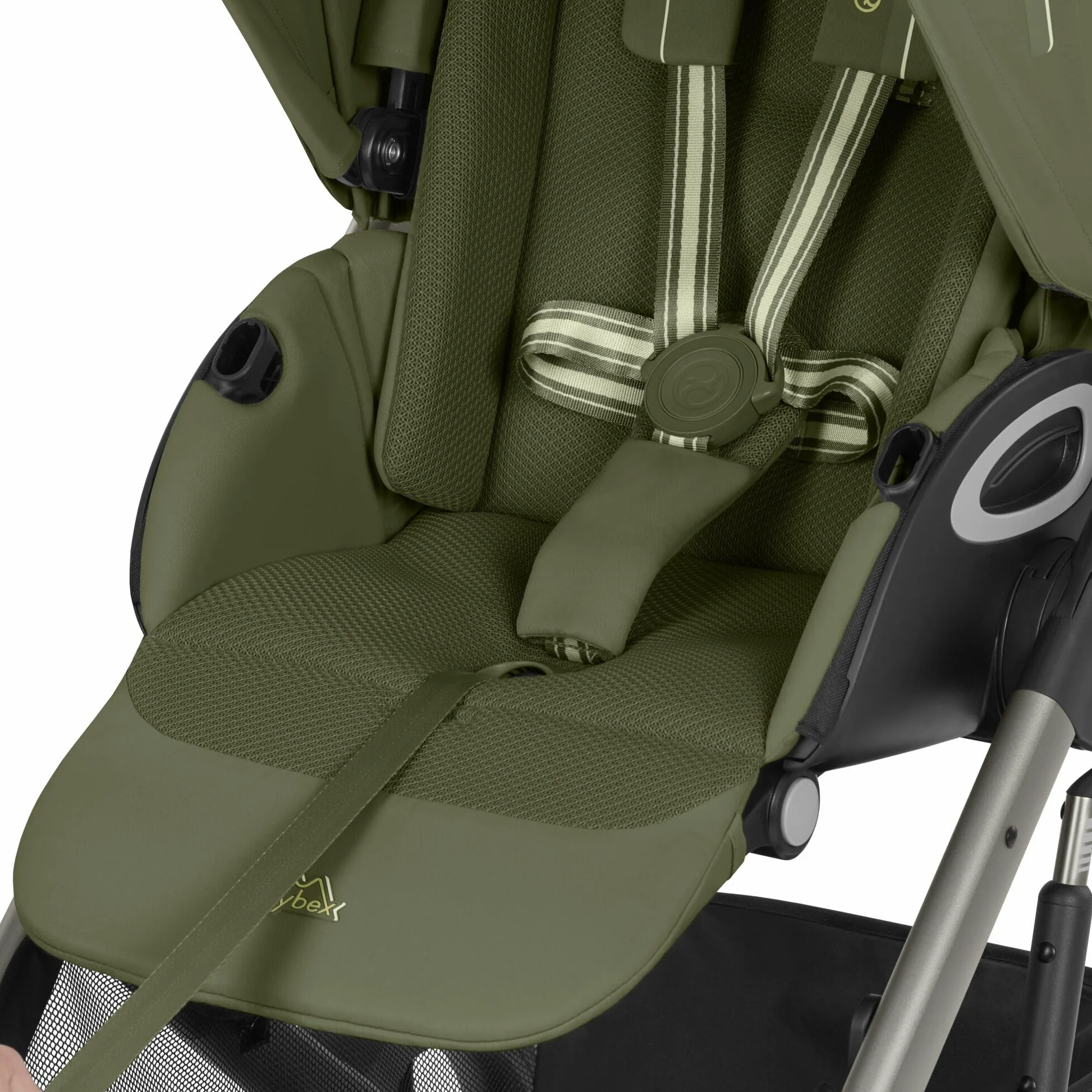 CYBEX Gold TALOS S LUX Passeggino, Dalla Nascita Fino a 22 kg (Circa 4 Anni), Con Sospensioni Fuoristrada, Maniglione Regolabile e Posizione Reclinabile Ergonomica, Moss Green