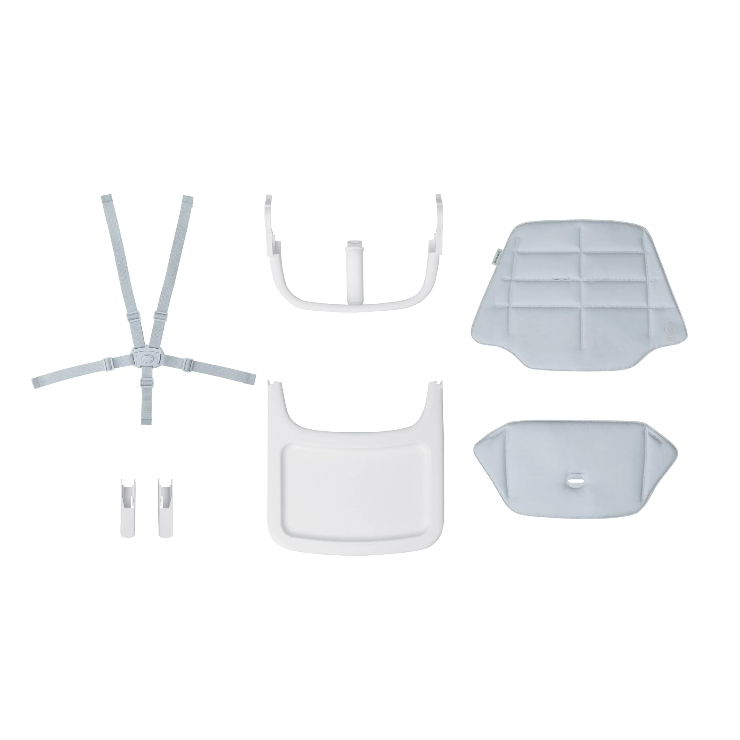 Maxi-Cosi Nesta Kit Bambino, Rivestimento Seggiolone, Accessori in Legno, per Bambini 6 Mesi - 3.5 Anni (9-15 kg Circa), Colore Beyond Sky Grey